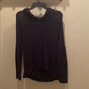 Crocheted Black Sweater